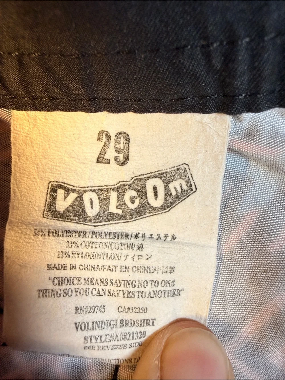 Y2K Volcom Cinch Fly Boardshorts Sz 29 Surf Geometric Print Swim Trunks Vintage